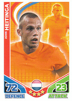 John Heitinga Netherlands 2010 World Cup Match Attax #118